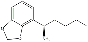 1-(2H-BENZO[D]1,3-DIOXOLEN-4-YL)(1R)PENTYLAMINE 结构式