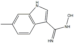 N-HYDROXY-6-METHYLINDOLE-3-CARBOXAMIDINE 结构式