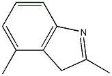 2,4-DIMETHYL-3H-INDOLE 结构式