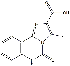3-METHYL-5-OXO-5,6-DIHYDRO-IMIDAZO[1,2-C]QUINAZOLINE-2-CARBOXYLIC ACID 结构式