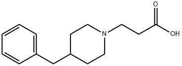 3-(4-苄基-1-哌啶基)丙酸 结构式