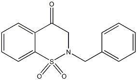 2-BENZYL-2,3-DIHYDRO-4H-1,2-BENZOTHIAZIN-4-ONE 1,1-DIOXIDE 结构式