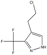4-(2-CHLOROETHYL)-3-(TRIFLUOROMETHYL)PYRAZOLE 结构式