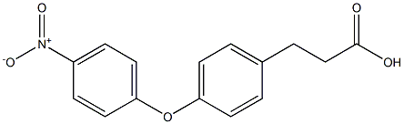 3-(4-(4-NITROPHENOXY)PHENYL)PROPANOIC ACID 结构式