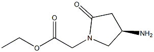 (R)-(4-AMINO-2-OXO-PYRROLIDIN-1-YL)-ACETIC ACID ETHYL ESTER 结构式