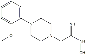 N-HYDROXY-2-[4-(2-METHOXYPHENYL)PIPERAZIN-1-YL]ETHANIMIDAMIDE 结构式