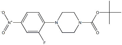 TERT-BUTYL 4-(2-FLUORO-4-NITROPHENYL)TETRAHYDRO-1(2H)-PYRAZINECARBOXYLATE 结构式