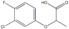 2-(3-CHLORO-4-FLUOROPHENOXY)PROPANOIC ACID 结构式
