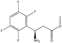 METHYL (3R)-3-AMINO-3-(2,3,5,6-TETRAFLUOROPHENYL)PROPANOATE 结构式