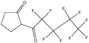 2-(PERFLUOROPENTANOYL)CYCLOPENTANONE 结构式