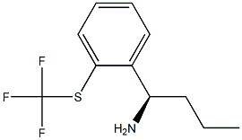 (1R)-1-[2-(Trifluoromethylthio)phenyl]butylamine 结构式