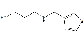 3-(1-THIAZOL-4-YL-ETHYLAMINO)-PROPAN-1-OL 结构式