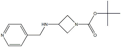 1-BOC-3-[(PYRIDIN-4-YLMETHYL)-AMINO]-AZETIDINE 结构式