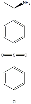 1-([4-((1R)-1-AMINOETHYL)PHENYL]SULFONYL)-4-CHLOROBENZENE 结构式