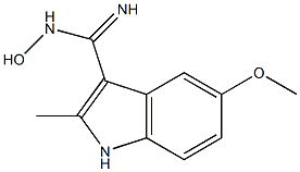 N-HYDROXY-5-METHOXY-2-METHYLINDOLE-3-CARBOXAMIDINE 结构式