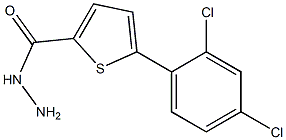 5-(2,4-DICHLOROPHENYL)THIOPHENE-2-CARBOHYDRAZIDE 结构式