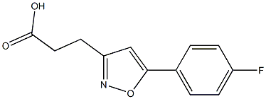 3-(5-(4-Fluorophenyl)isoxazol-3-yl)propanoic acid 结构式