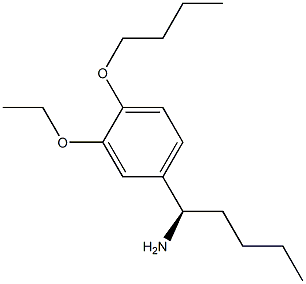 (1R)-1-(4-BUTOXY-3-ETHOXYPHENYL)PENTYLAMINE 结构式