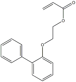P-BIPHENYLOXY ETHYL ACRYLATE 结构式
