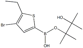 4-BROMO-5-ETHYL-THIOPHENE-2-BORONIC ACID PINACOL ESTER 结构式