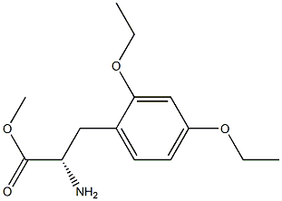 Methyl (2S)-2-amino-3-(2,4-diethoxyphenyl)propanoate 结构式