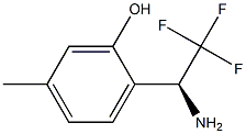 2-((1S)-1-AMINO-2,2,2-TRIFLUOROETHYL)-5-METHYLPHENOL 结构式