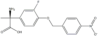 (2S)-2-AMINO-2-(3-FLUORO-4-[(4-NITROPHENYL)METHOXY]PHENYL)PROPANOIC ACID 结构式