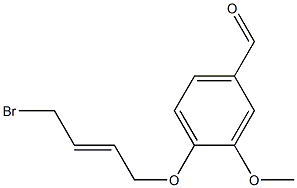 4-(4-Bromo-but-2-enyloxy)-3-methoxy-benzaldehyde 结构式