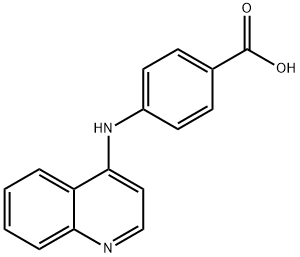 4-(QUINOLIN-4-YLAMINO)-BENZOIC ACID 结构式