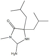 2-AMINO-5,5-DIISOBUTYL-3-METHYL-IMIDAZOLIDIN-4-ONE 结构式