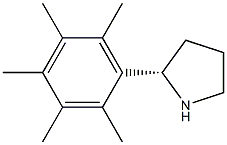 (2S)-2-(2,3,4,5,6-PENTAMETHYLPHENYL)PYRROLIDINE 结构式