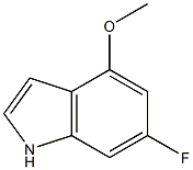 6-FLUORO-4-METHOXY INDOLE 结构式