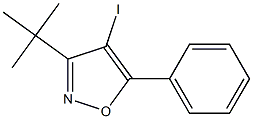 3-tert-Butyl-4-iodo-5-phenylisoxazole 结构式