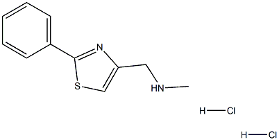 METHYL-(2-PHENYL-THIAZOL-4-YLMETHYL)-AMINE DIHYDROCHLORIDE 结构式