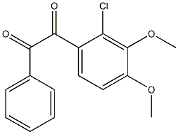 2-CHLORO 3,4 DIMETHOXY BENZIL 结构式