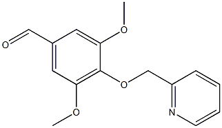 3,5-DIMETHOXY-4-(PYRIDIN-2-YLMETHOXY)BENZALDEHYDE 结构式