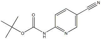 (5-氰基2-吡啶基)氨基甲酸叔丁酯 结构式