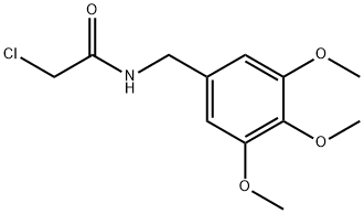 2-CHLORO-N-(3,4,5-TRIMETHOXYBENZYL)ACETAMIDE 结构式