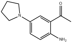1-(2-氨基-5-(吡咯烷-1-基)苯基)乙烷-1-酮 结构式