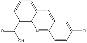 7-CHLORO-PHENAZINE-1-CARBOXYLIC ACID 结构式