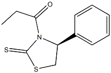 (S)-4-PHENYL-3-PROPIONYL-1,3-THIAZOLIDINE-2-THIONE 结构式