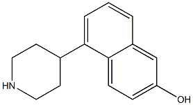 5-PIPERIDIN-4-YL-NAPHTHALEN-2-OL 结构式