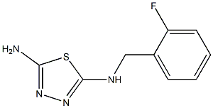 N-(2-FLUOROBENZYL)-1,3,4-THIADIAZOLE-2,5-DIAMINE 结构式