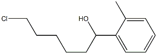 6-CHLORO-1-(2-METHYLPHENYL)-1-HEXANOL 结构式