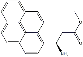 METHYL (3R)-3-AMINO-3-PYRENYLPROPANOATE 结构式