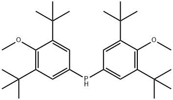 二(3,5-二叔丁基-4-甲氧基苯基)膦 结构式