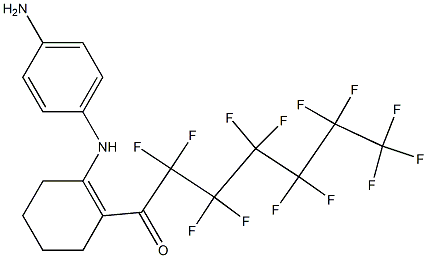 1-[N-(4-AMINOPHENYL)AMINO]-2-(PERFLUOROHEPTANOYL)CYCLOHEXENE 结构式