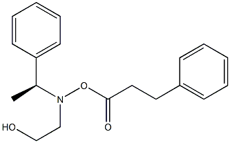Benzyl (S)-[(2-hydroxyethyl)-(1-phenylethyl)-amino]-acetate 结构式