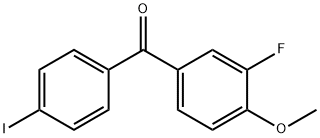3-FLUORO-4'-IODO-4-METHOXYBENZOPHENONE 结构式