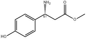 METHYL (3R)-3-AMINO-3-(4-HYDROXYPHENYL)PROPANOATE 结构式